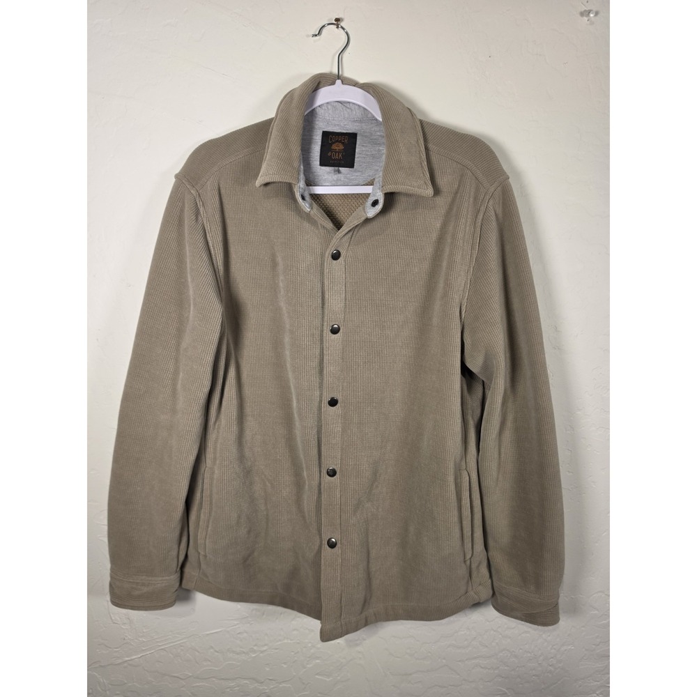 Copper & Oak Mens Tan Corduroy Jacket MEDIUM Khaki